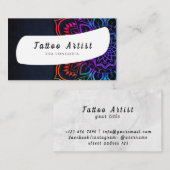 Carte de visite Artiste de tatouage (Devant / Derrière)