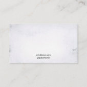 Carte De Visite Artiste de tatouage à papillon noir et blanc vinta (Dos)