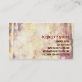 Carte De Visite Artiste de tatouage de Grundge (Dos)