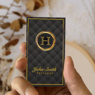 Carte De Visite Artiste de tatouage de luxe moderne