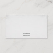 Carte De Visite Artiste de tatouage du Crow Flying Black & White D (Dos)