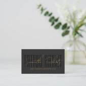 Carte De Visite Artiste de tatouage écriture typographique moderne (Debout devant)
