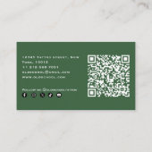 Carte De Visite Artiste de tatouage gras minimal (Dos)