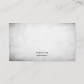 Carte De Visite Artiste de tatouage Grunge Black & White Crow (Dos)