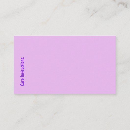 Carte De Visite Artiste de Yarn (Dos)