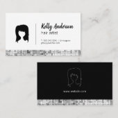 Carte De Visite Artiste des cheveux (Devant / Derrière)