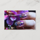 Carte De Visite Artiste des ongles de manucure Artiste des ongles  (Devant)