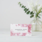 Carte De Visite Artiste du paysage rose moderne (Debout devant)