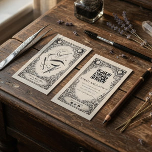 Carte De Visite Artiste du Sourcil Céleste Studio de Sourcils Vi