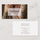 Carte De Visite Artiste du tatouage (Devant / Derrière)
