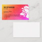 Carte De Visite Artiste (dynamique) (Devant / Derrière)