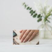 Carte De Visite Artiste en manucure (Debout devant)