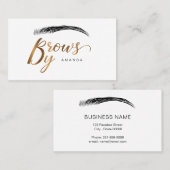 Carte De Visite Artiste en microblème couleur or (Devant / Derrière)