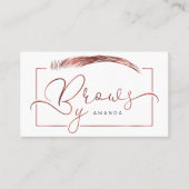 Carte De Visite Artiste en microblème en or rose (Devant)