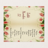 Carte De Visite Artiste Floral Designer (Extérieur déplié)