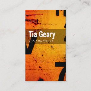 Carte de visite "artiste graphique " de