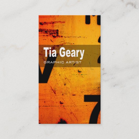 Carte de visite "artiste graphique " de (Devant)