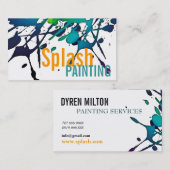 Carte De Visite Artiste graphique de peintres professionnels de (Devant / Derrière)