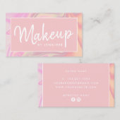 Carte De Visite Artiste holographique moderne et élégant (Devant / Derrière)