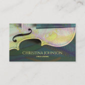 Carte De Visite Artiste Luthier de musicien de professeur (Devant)