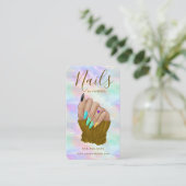 Carte De Visite Artiste Manucure Opale Chic Studio de Vernis Moder (Debout devant)