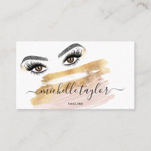 Carte De Visite Artiste maquillage Beauté Salon Lash Extension Plu