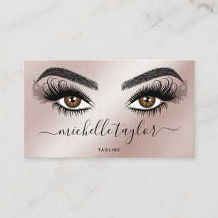 Carte De Visite Artiste maquillage Beauté Salon Lash Extension Plu