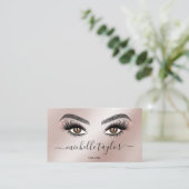 Carte De Visite Artiste maquillage Beauté Salon Lash Extension Plu (Debout devant)