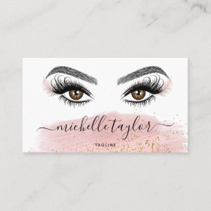 Carte De Visite Artiste maquillage Beauté Salon Lash Extension Plu
