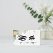 Carte De Visite Artiste maquillage Belle OEil Beauté Verdure Flora (Debout devant)