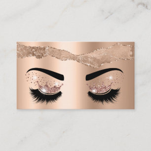 Carte De Visite Artiste maquillage Crown Lashes Beauté Salon Exten