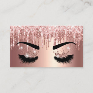 Carte De Visite Artiste maquillage Crown Lashes Beauté Salon Exten