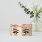 Carte De Visite Artiste maquillage Crown Lashes Beauté Salon Exten (Debout devant)