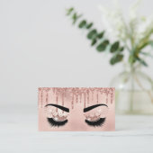 Carte De Visite Artiste maquillage Crown Lashes Beauté Salon Exten (Debout devant)