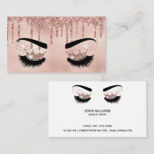 Carte De Visite Artiste maquillage Crown Lashes Beauté Salon Exten (Devant / Derrière)