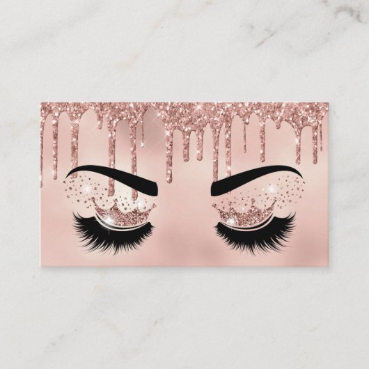 Carte De Visite Artiste maquillage Crown Lashes Beauté Salon Exten (Devant)
