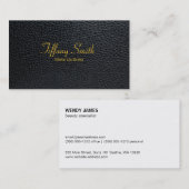 Carte De Visite Artiste maquillage / Cuir (Devant / Derrière)