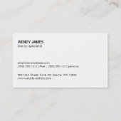 Carte De Visite Artiste maquillage / Cuir (Dos)