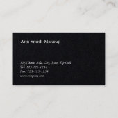 Carte De Visite Artiste maquillage de calligraphie moderne (Dos)