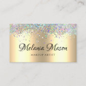 Carte De Visite Artiste maquillage de Parties scintillant Holograp (Devant)
