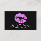 Carte De Visite Artiste maquillage de parties scintillant moderne  (Devant)