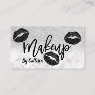 Carte De Visite Artiste maquillage de Parties scintillant moderne