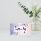 Carte De Visite Artiste maquillage de salon de coiffure et de beau (Debout devant)