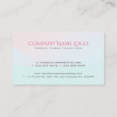 Carte De Visite Artiste maquillage des lèvres de Parties scintilla (Dos)