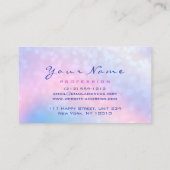 Carte De Visite Artiste maquillage Dusty Blue Eyelash Holographe r (Dos)