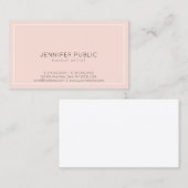 Carte De Visite Artiste maquillage Élégant Salon de Beauté Moderne (Devant / Derrière)