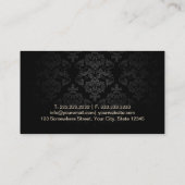 Carte De Visite Artiste maquillage Empreinte de léopard moderne Go (Dos)