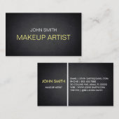 Carte De Visite Artiste maquillage en tableau noir (Devant / Derrière)
