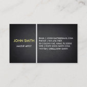 Carte De Visite Artiste maquillage en tableau noir (Dos)