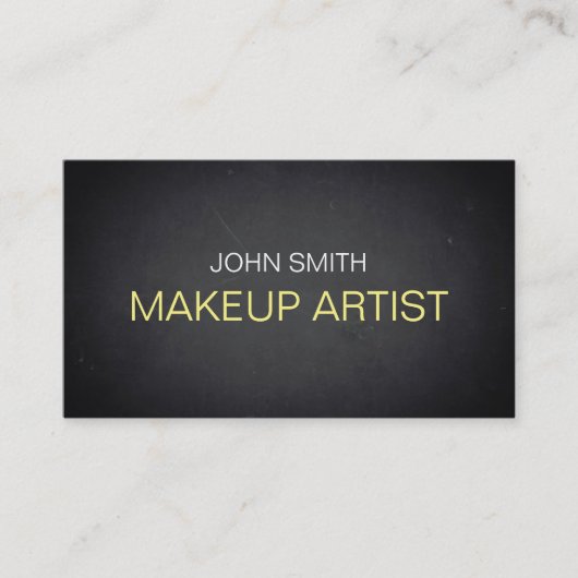 Carte De Visite Artiste maquillage en tableau noir (Devant)